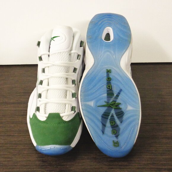 Brand New Reebok Men\'s Question Mid. White/Green Sz 9 New In Box ID6690 F53 main image 7